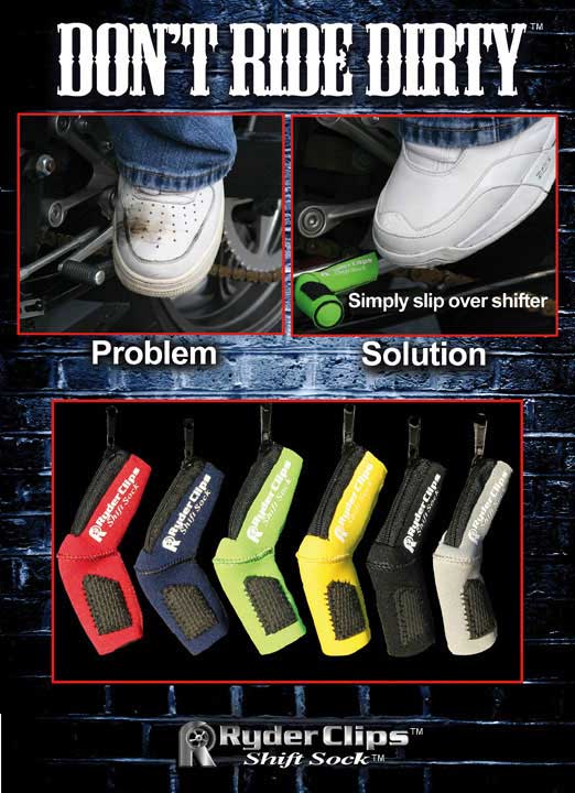 MOTORCYCLE SPORT BIKE SHIFTER SHIFT SOCK SHOES & BOOTS PROTECT SCUFF DIRT BLACK
